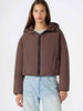 Champion piumino marrone crop