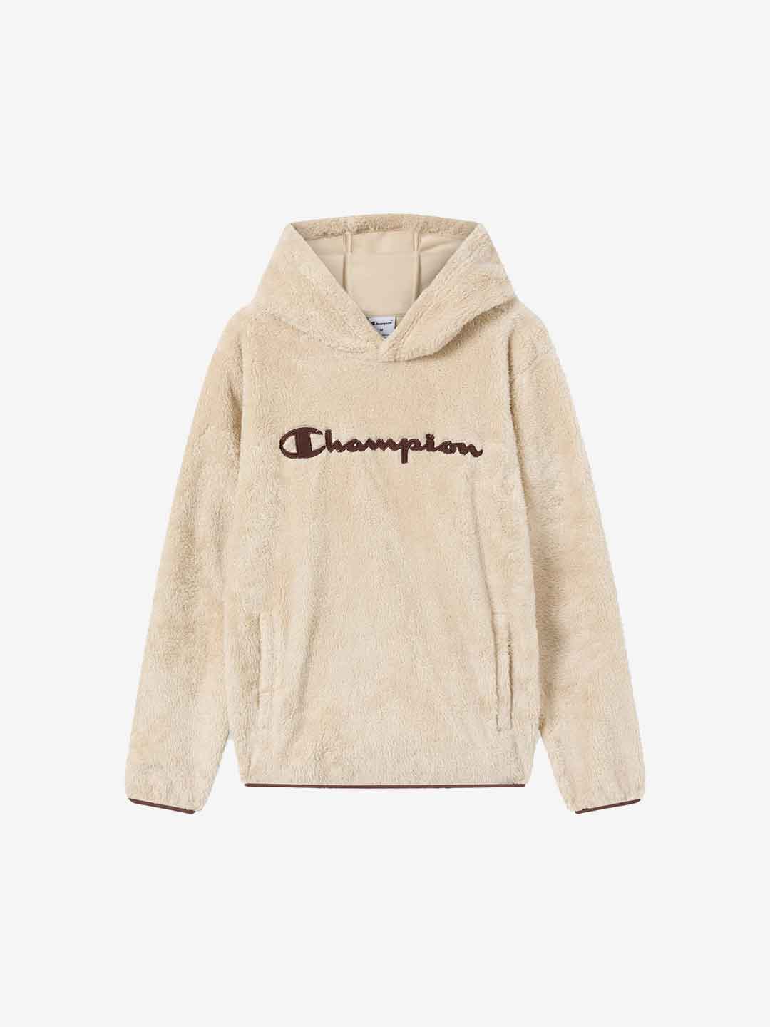 Champion felpa beige in teddy 220445 BEIGE CHAMPION 