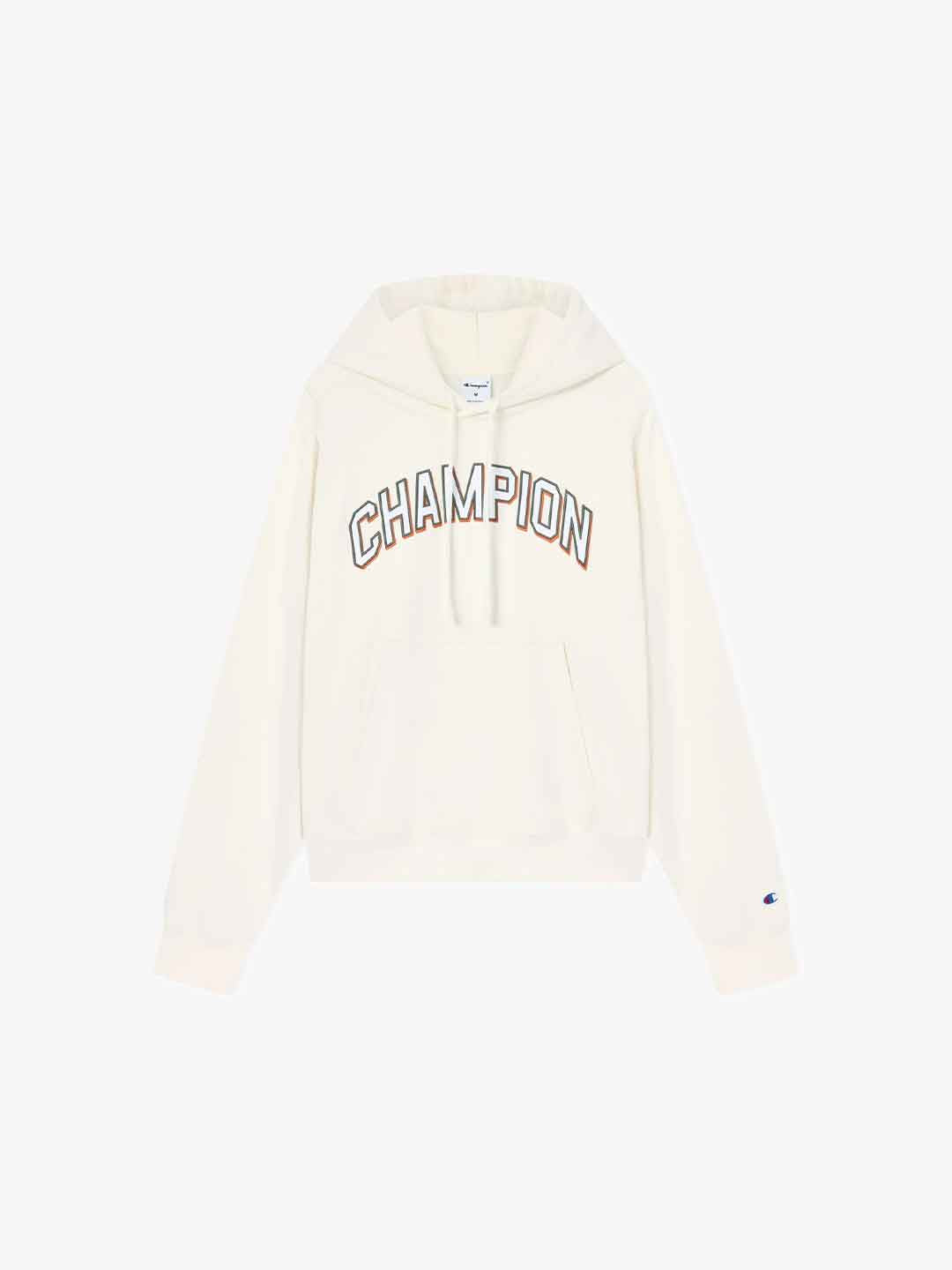 Champion felpa panna con cappuccio e logo 222625 PANNA CHAMPION 