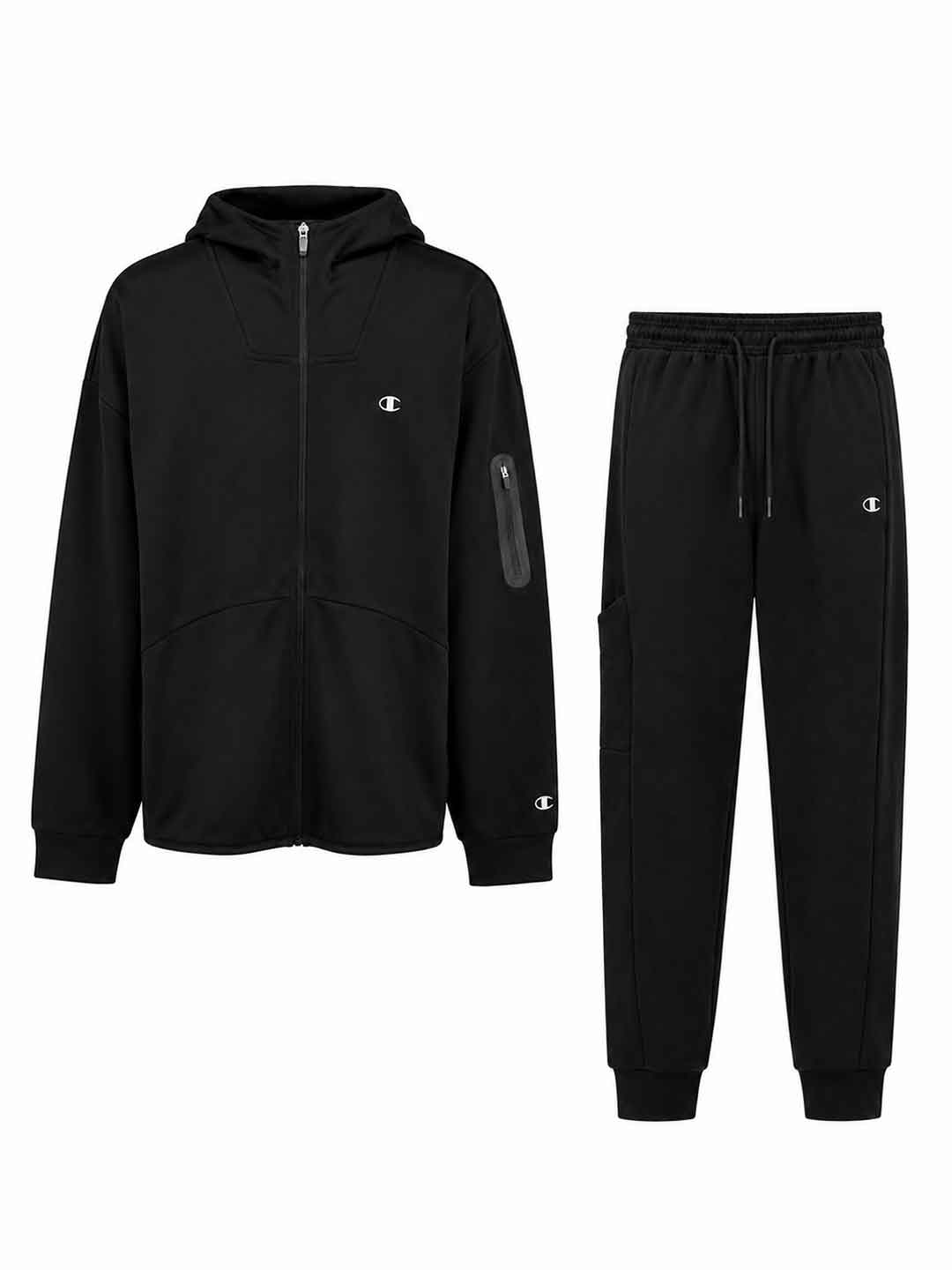 Champion coordinato nero con cappuccio 222696 NERO CHAMPION 