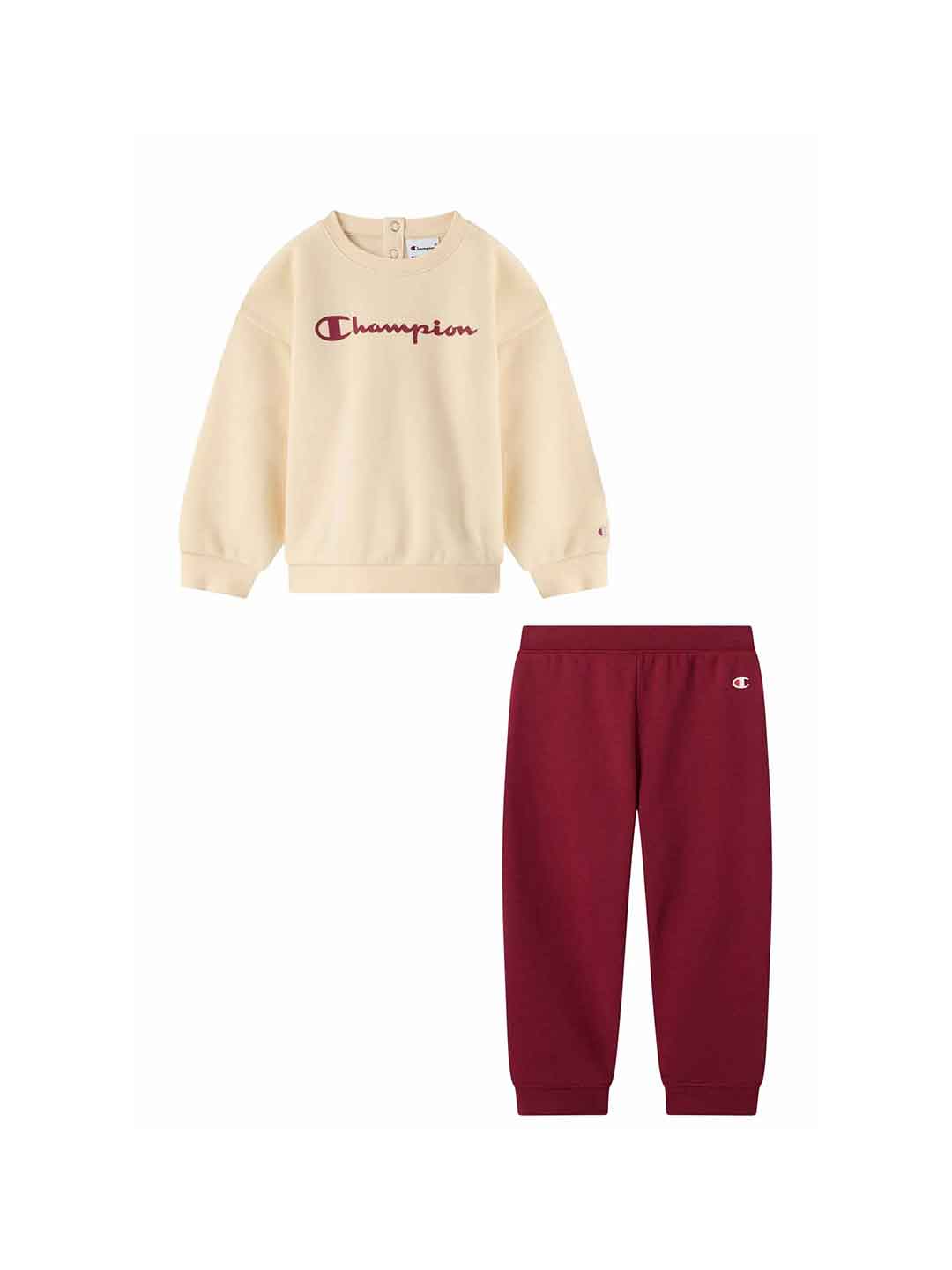 Champion coordinato kids panna e bordeaux 6-36 mesi 405235-YS175 PANNA CHAMPION 