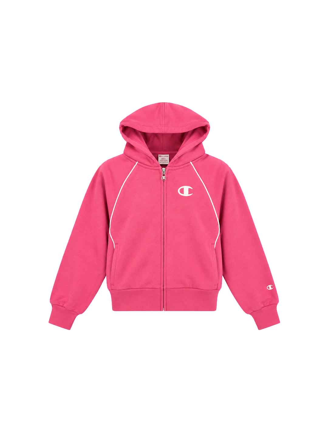 Champion felpa kids fucsia con cappuccio e zip 3-16 anni 405443 FUCSIA CHAMPION 