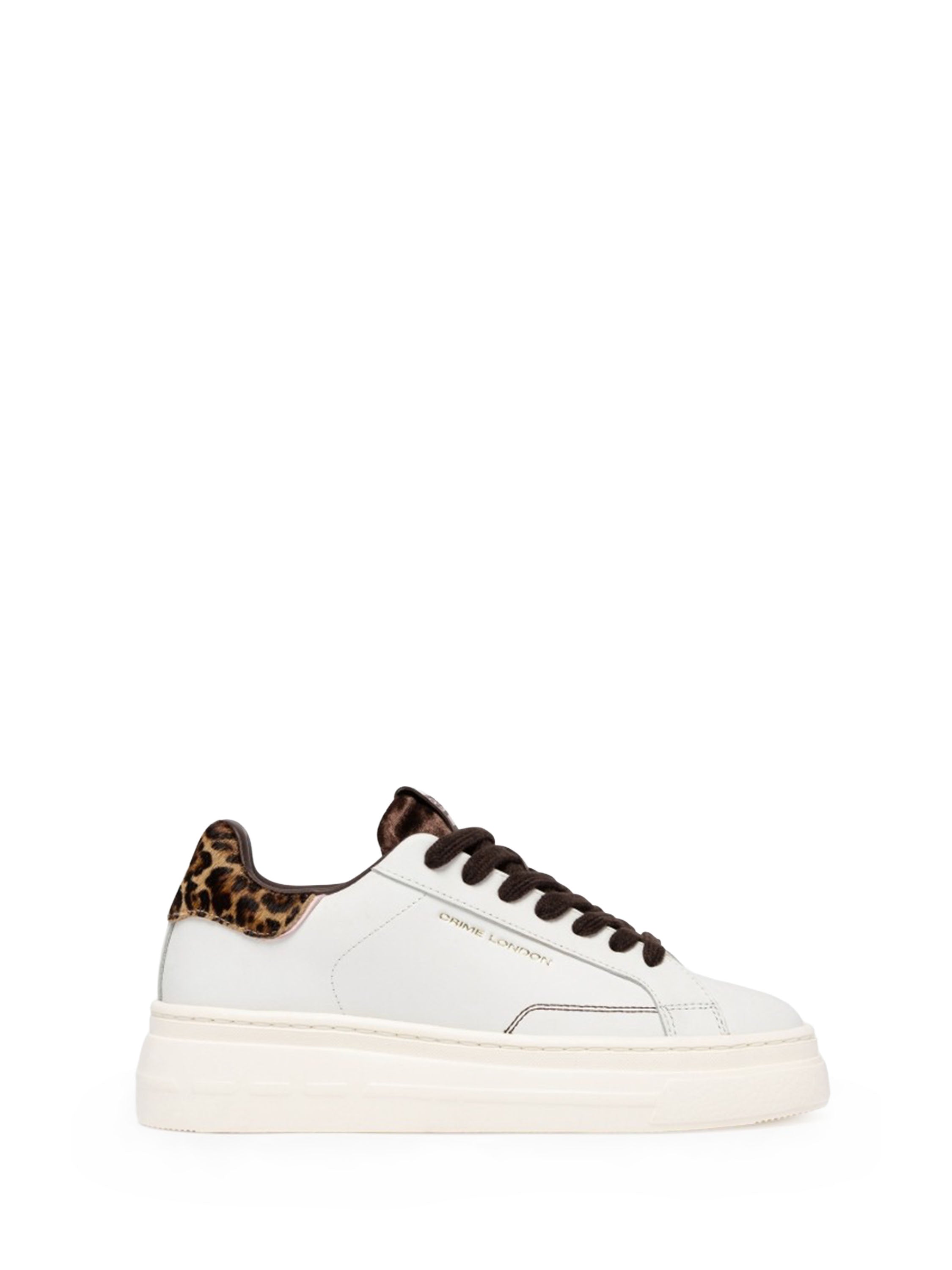 Crime New Elevate sneakers bianco con tab maculato 23752 BIANCO CRIME 
