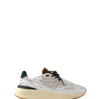 D.A.T.E. Musa HF sneakers bianco con tab verde M451-MS-HF-WG BIANCO DATE 