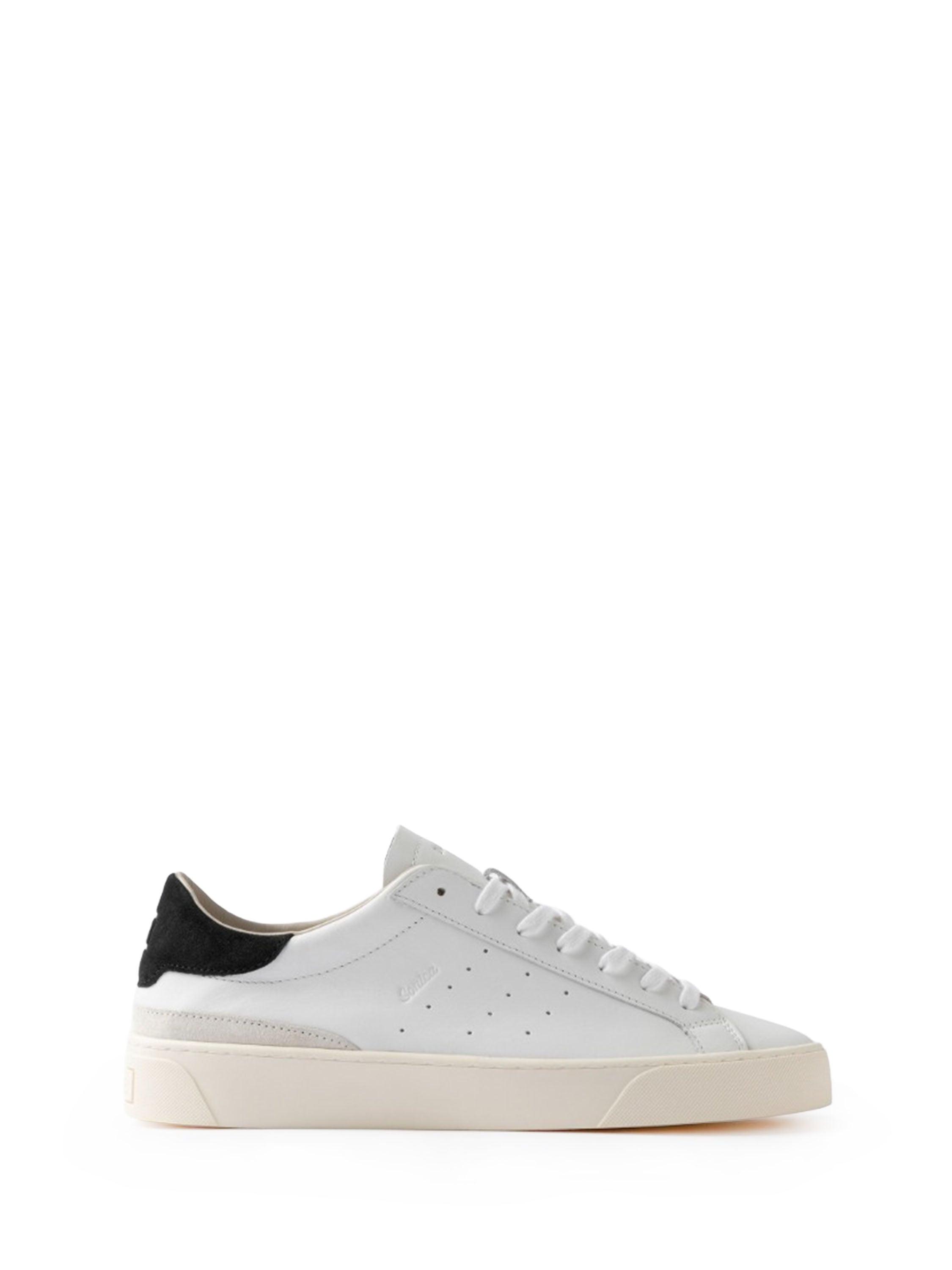 D.A.T.E. Sonica sneakers bianco con tab nero M451-SO-CA-WB BIANCO DATE 