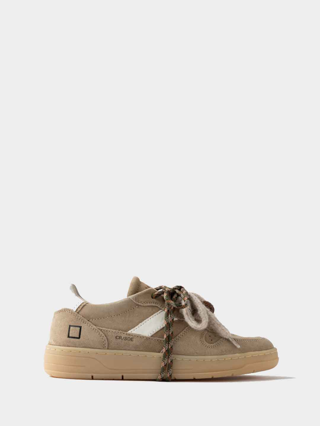 D.A.T.E. Court 2.0 sneakers beige in suede W451-C2-SD-CM BEIGE DATE 