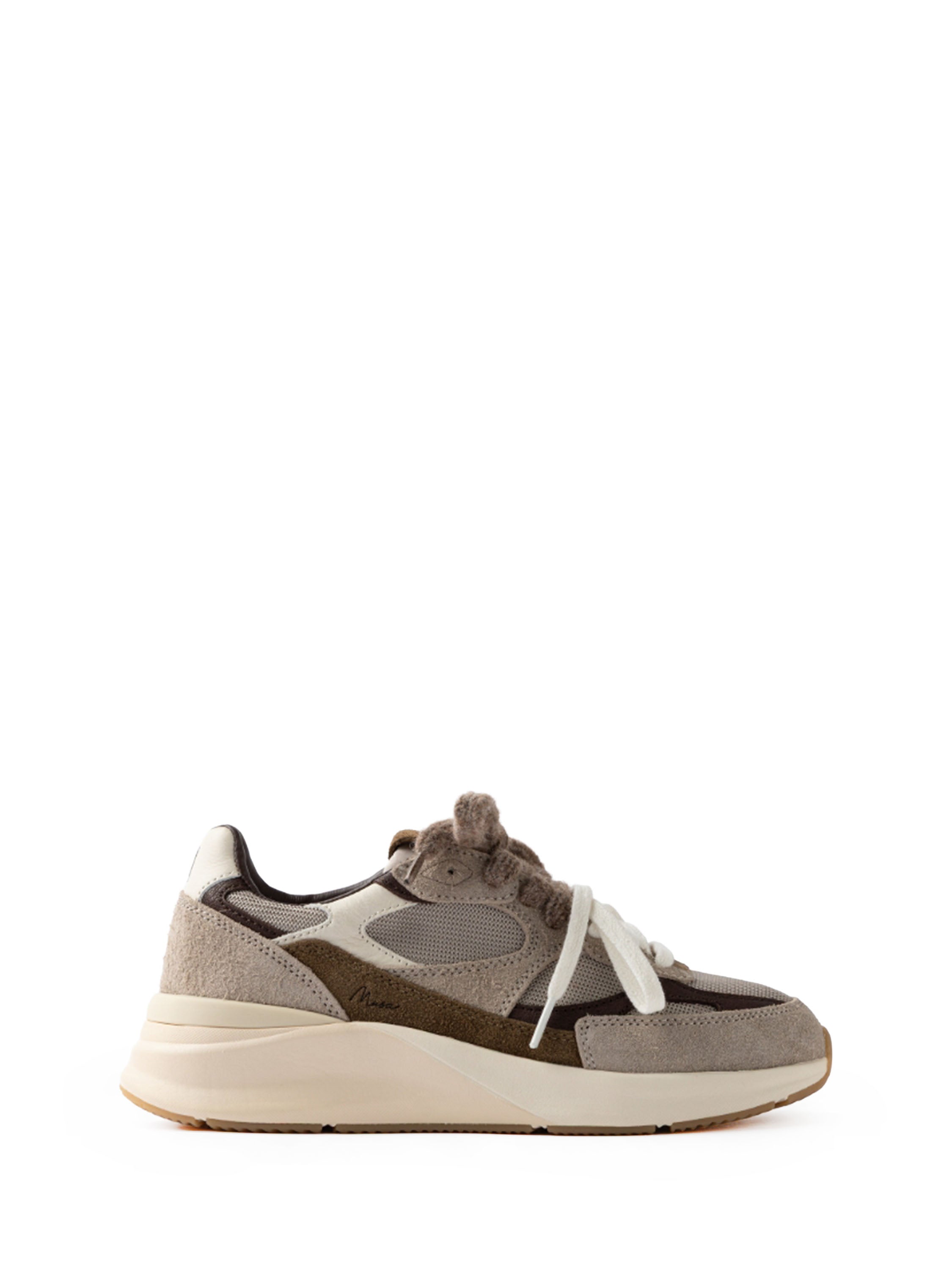 D.A.T.E. Musa sneakers beige e marrone W451-MS-MN-TA BEIGE DATE 