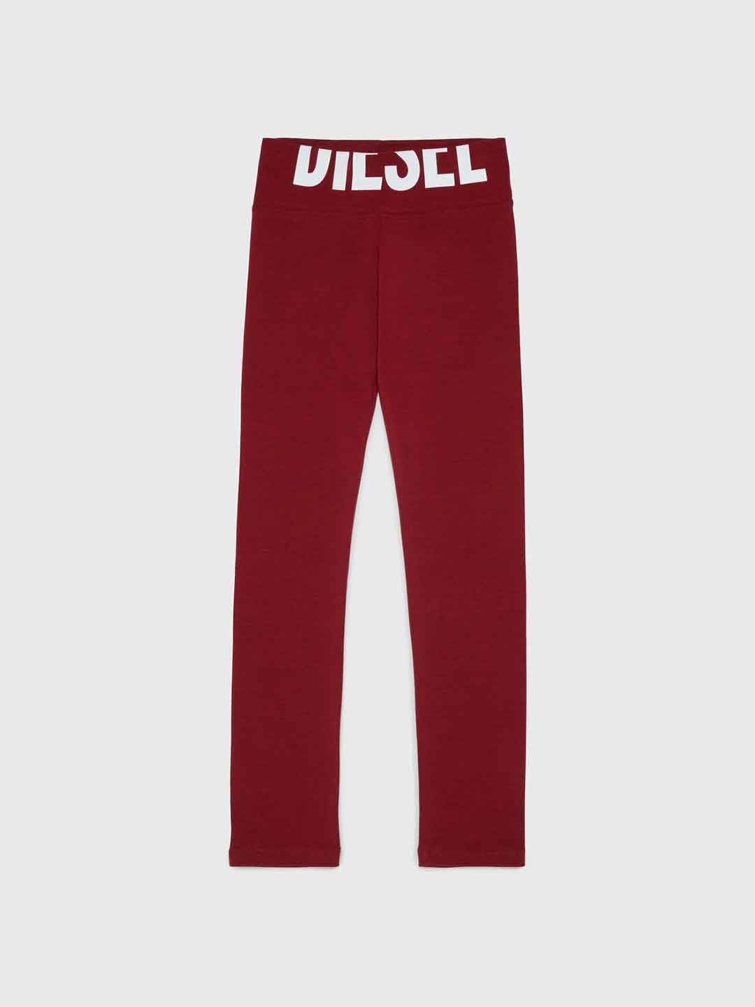 Diesel leggings bordeaux con logo tagliato J02660  KYA0L BORDEAUX DIESEL 