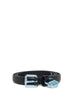 Diesel cintura nero con charm celeste
