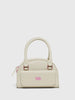 Diesel Wredy borsa beige con logo fucsia