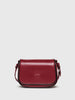 Diesel Wirt borsa bordeaux con logo embossato