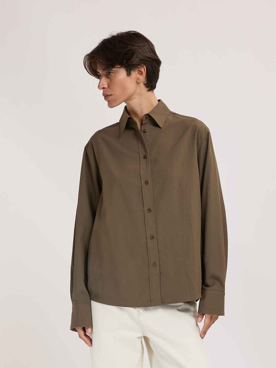 Eleh camicia verde basic EFW260118 VERDE ELEH 