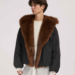 Eleh giubbino nero con pelliccia interna EFW260126 NERO ELEH 