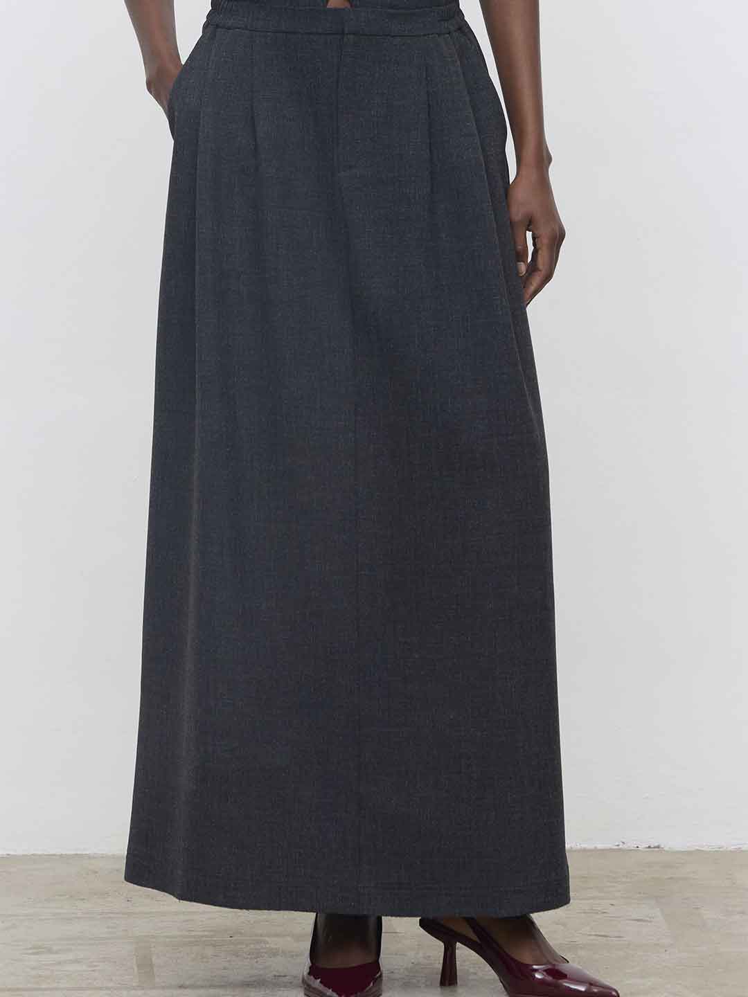 Eleh gonna grigio lunga ampia EFW260196 GRIGIO ELEH 