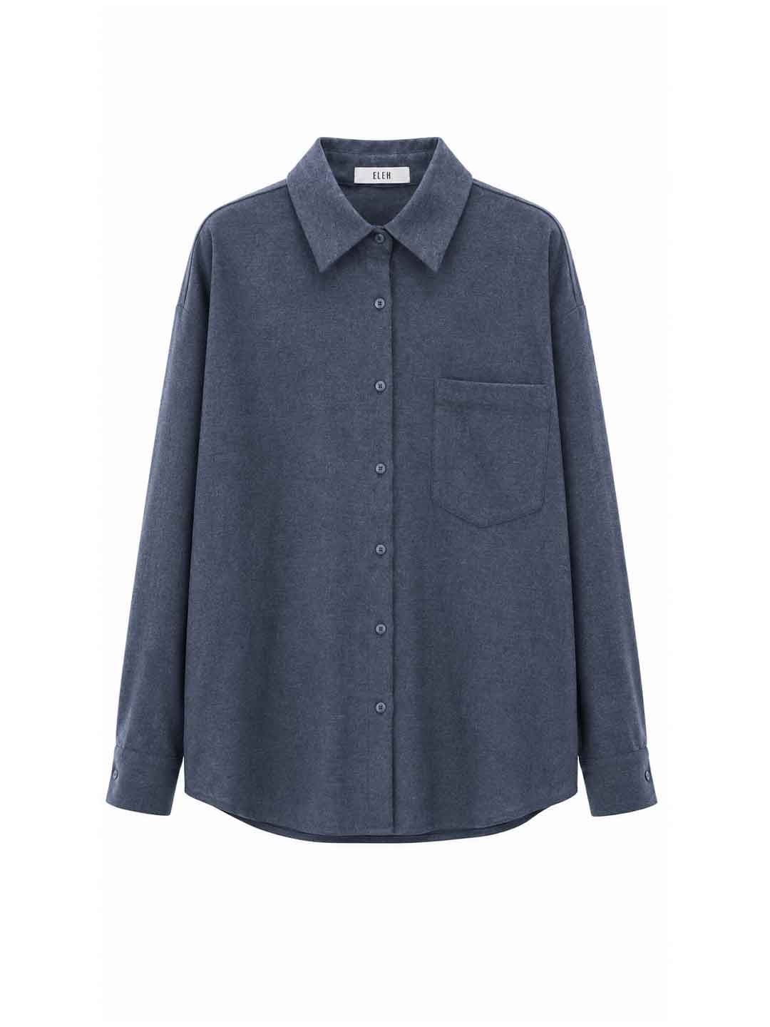 Eleh camicia blu con taschino EFW260228 BLU ELEH 