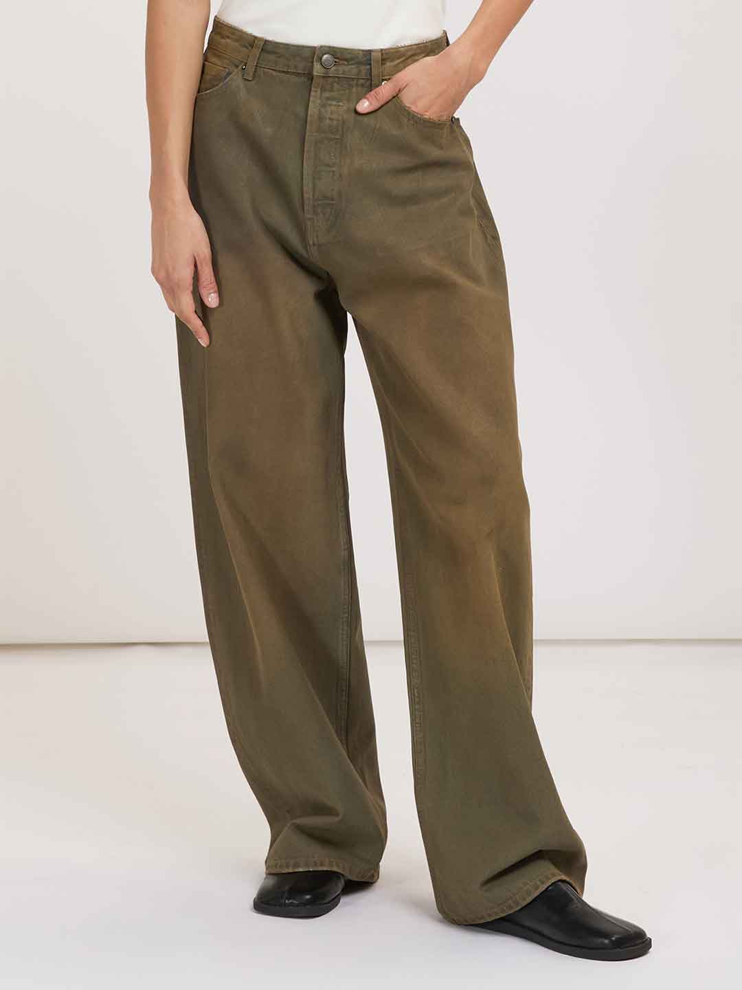 Eleh jeans fango con risvolto in jeans EFWJ260008 FANGO ELEH 