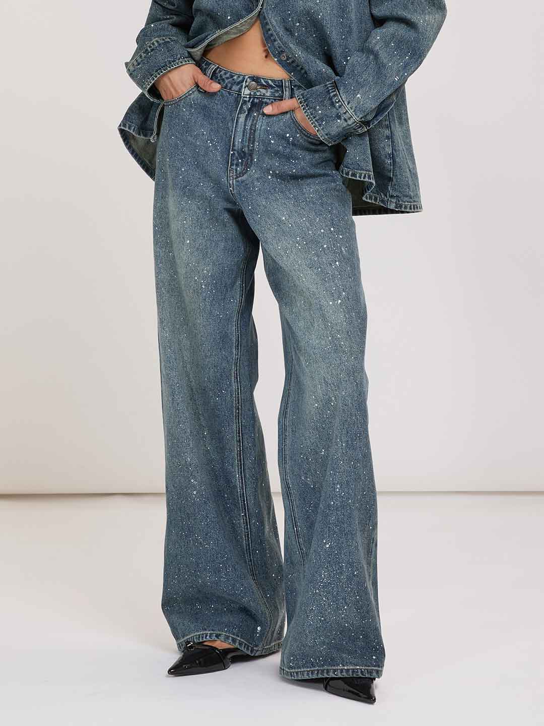 Eleh jeans con pittura EFWJ260012 JEANS ELEH 