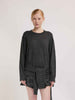 Eleh maglione grigio con maniche in vita