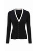 Eleh maglione nero con bottoni