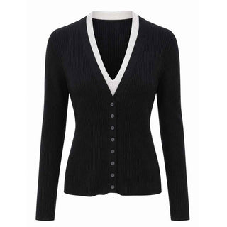 Eleh maglione nero con bottoni EFWY260008 NERO ELEH 