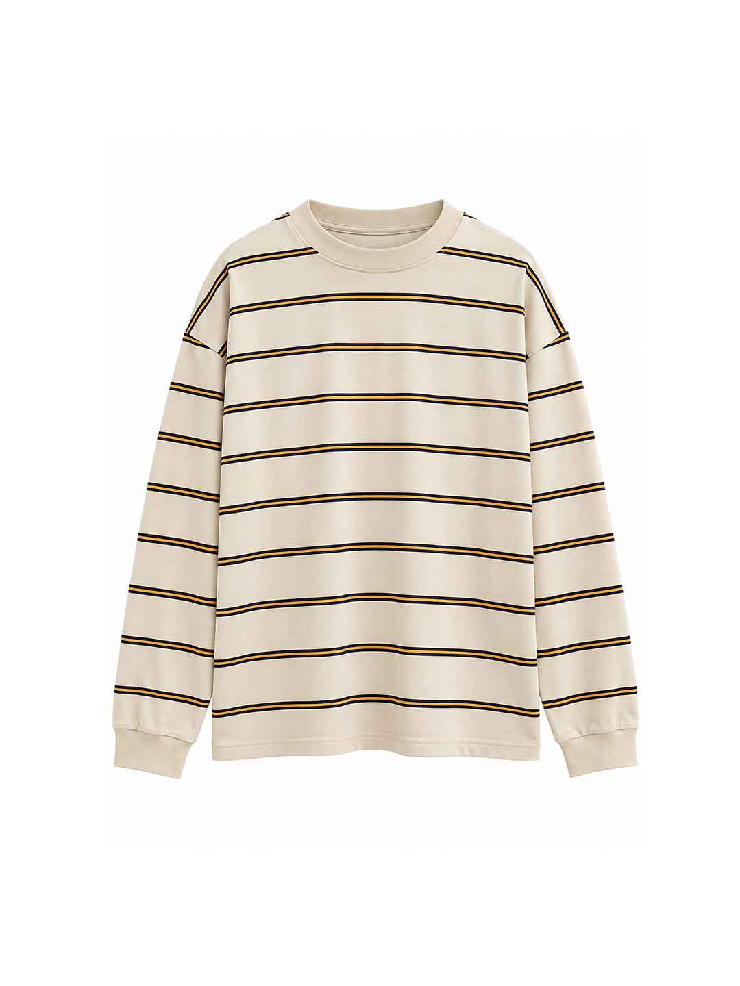 Ficko t-shirt panna a righe BTLB2601 PANNA FICKO 