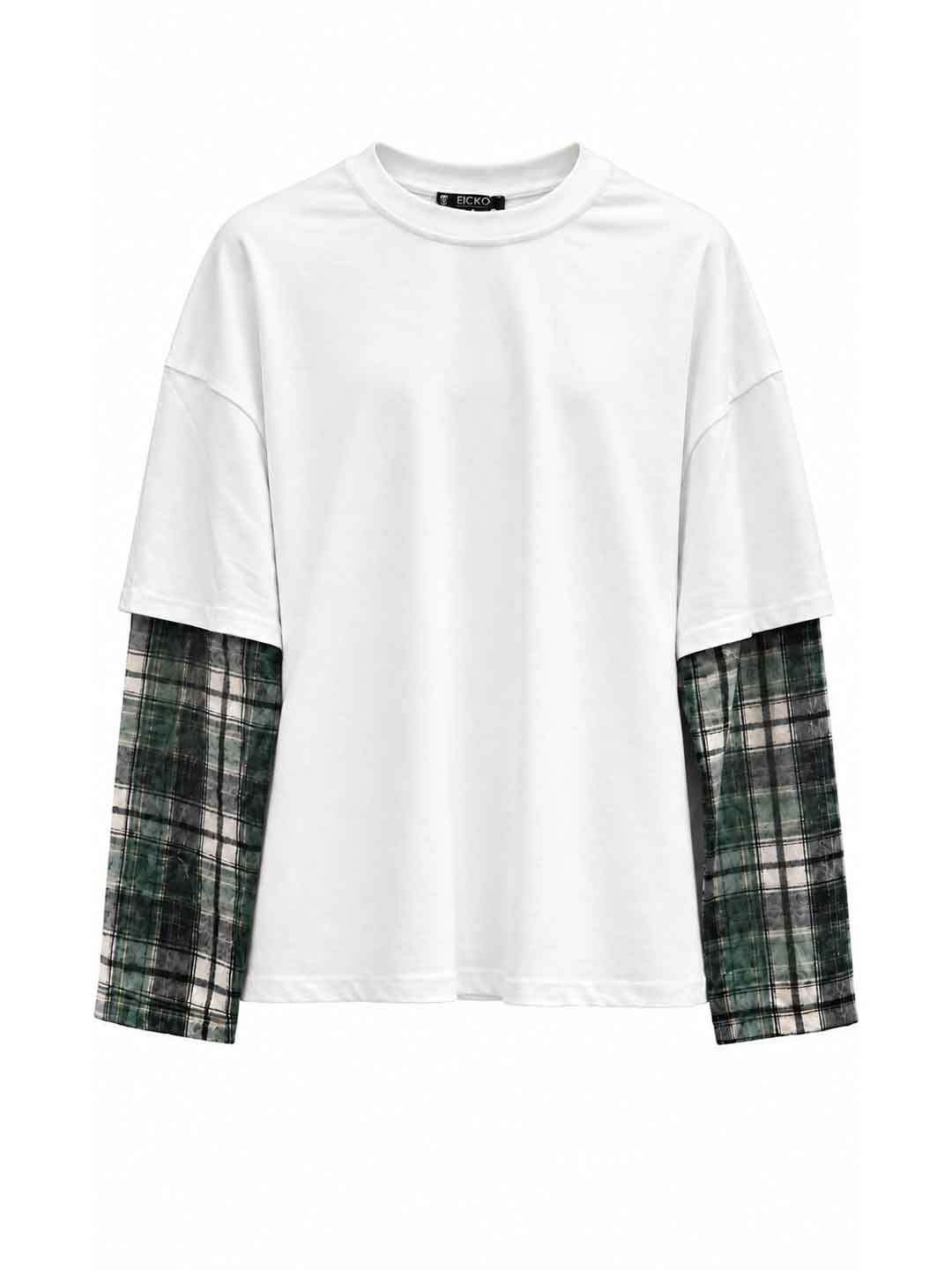 Ficko t-shirt bianco con maniche a camicia FK36 BIANCO FICKO 