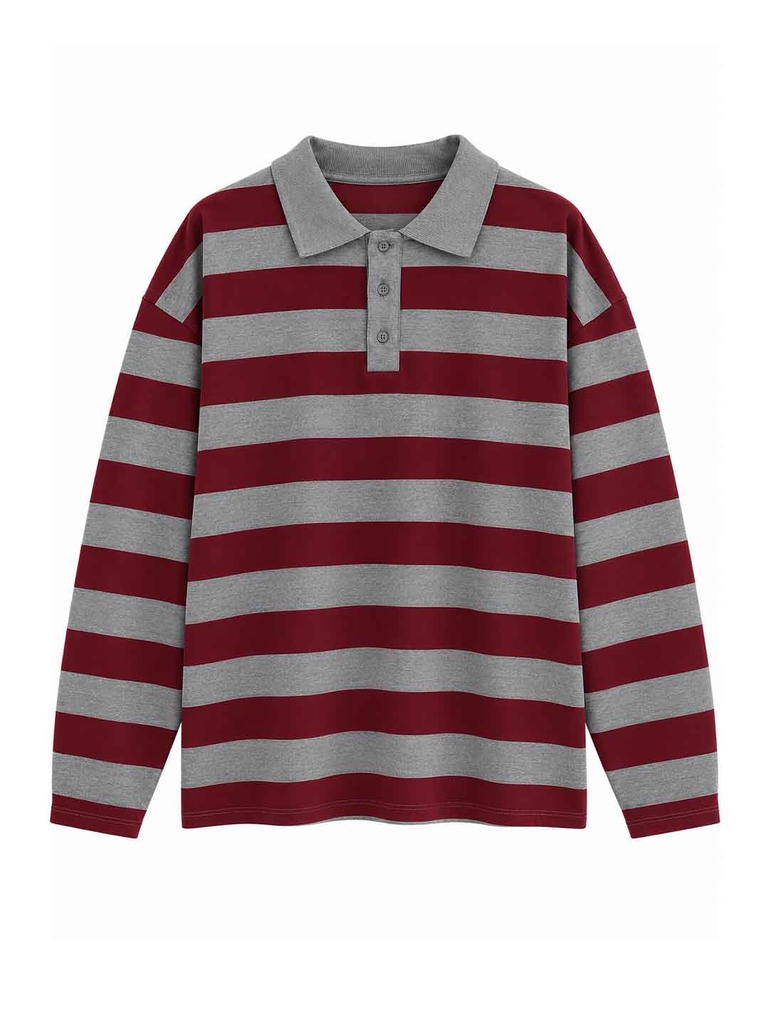 Ficko polo a fantasia bordeaux e grigio FK890 FANTASIA FICKO 