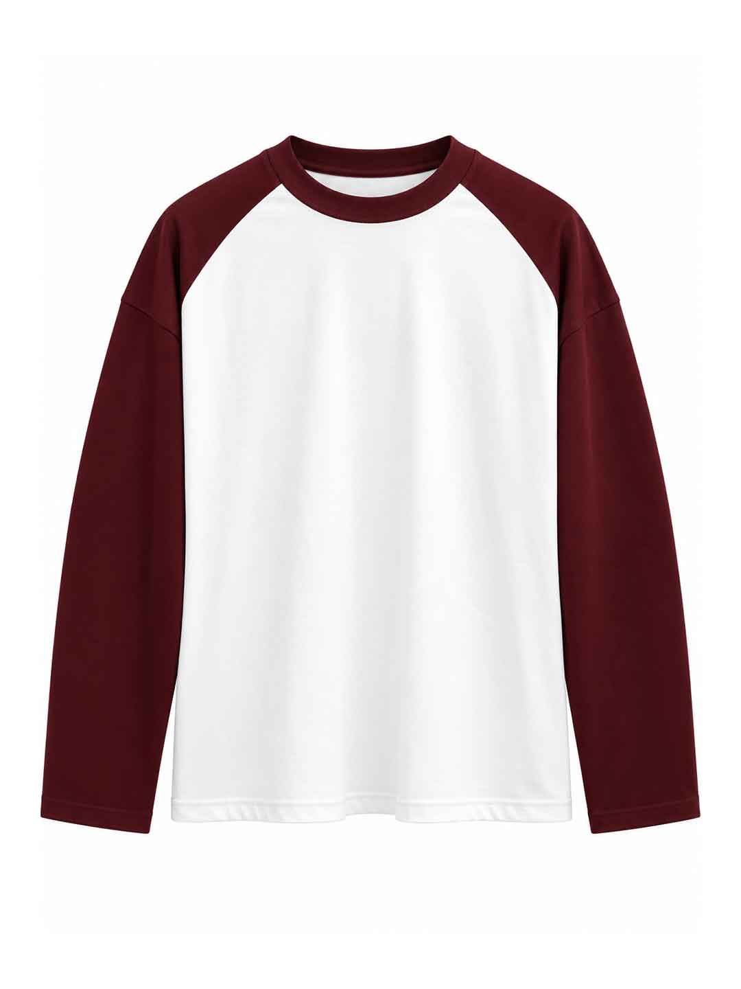 Ficko t-shirt bianco con manica bordeaux KF120B BIANCO FICKO 