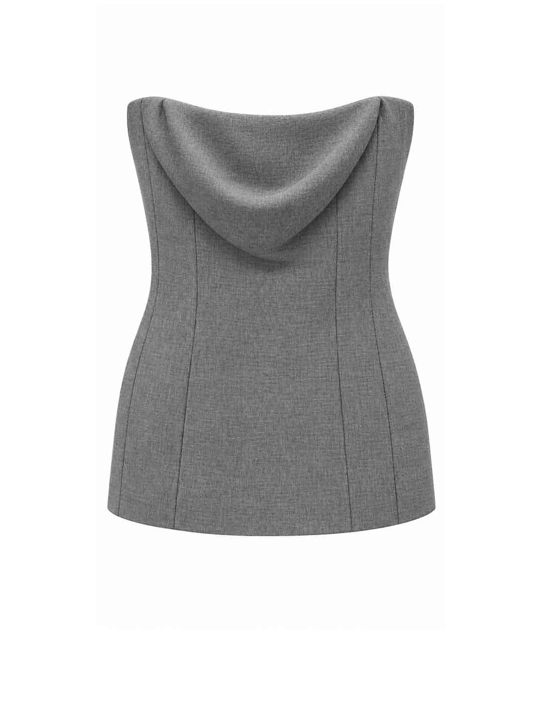 Glamorous top grigio bustier AN5939 GRIGIO GLAMOROUS 