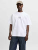 Jack & Jones t-shirt bianco con stampa sul retro