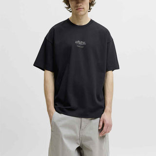 Jack & Jones t-shirt nero con stampa sul retro 12299489 NERO JACK & JONES 