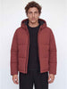 Jack & Jones piumino bordeaux con cappuccio