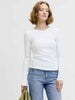 JJXX Freya t-shirt bianco maniche lunghe