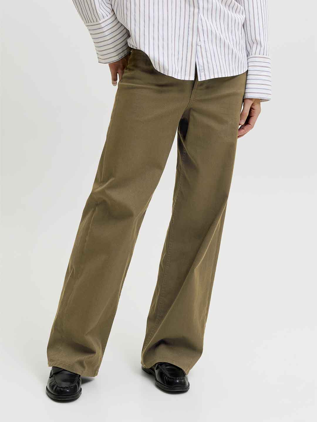 JJXX Zoe jeans verde wide leg 12273087 VERDE JJXX 