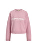 JJXX Norrebro maglione rosa con grafica bianca