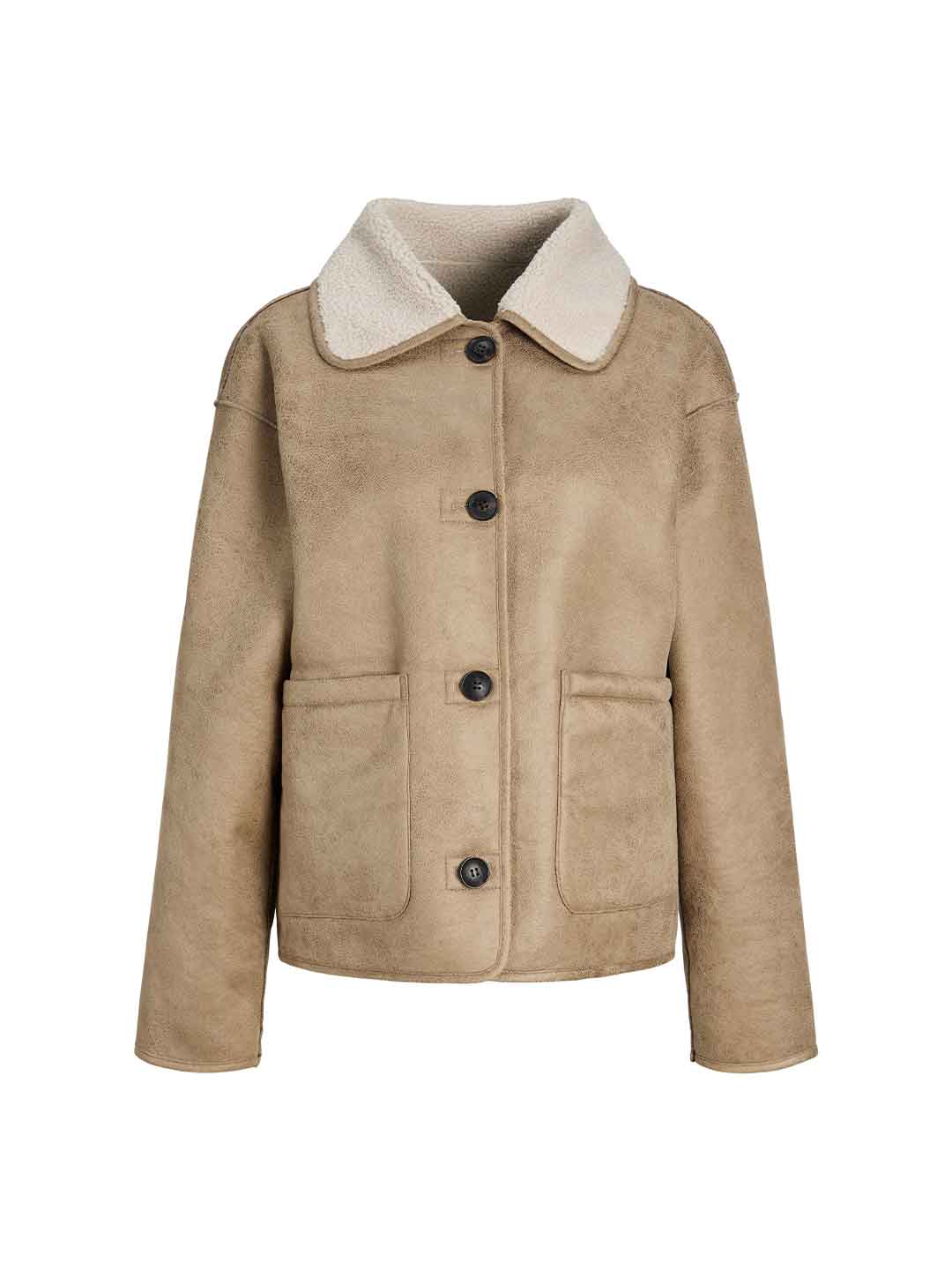 JJXX Sadie montone beige reversibile 12301321 BEIGE JJXX 
