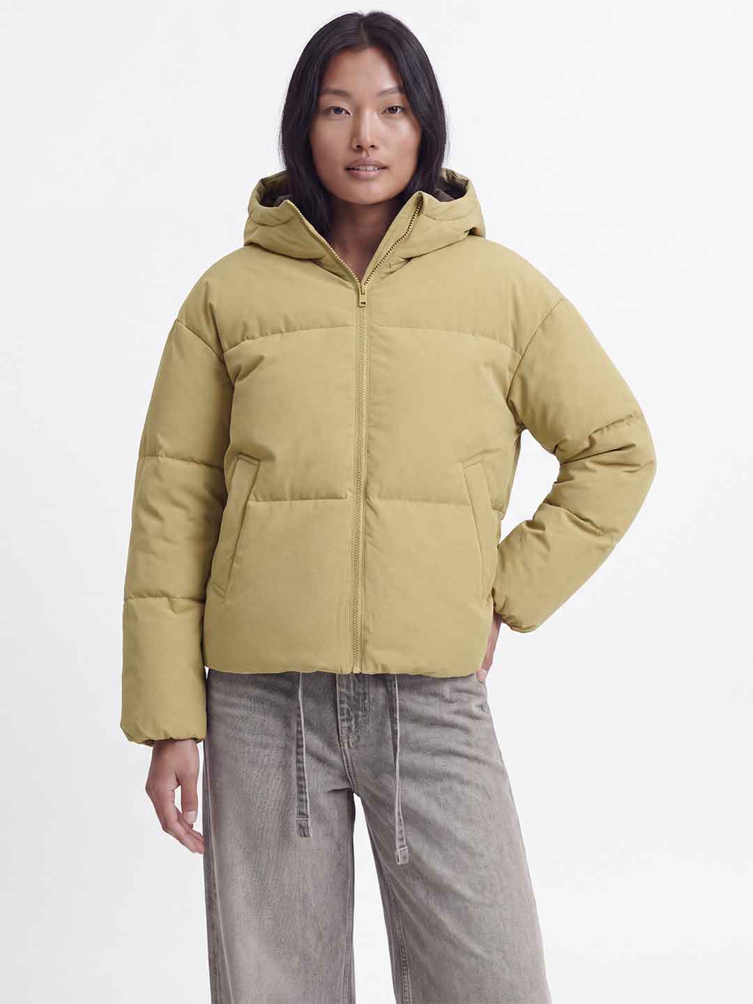 JJXX Galaxy piumino beige con cappuccio 12303991 BEIGE JJXX 