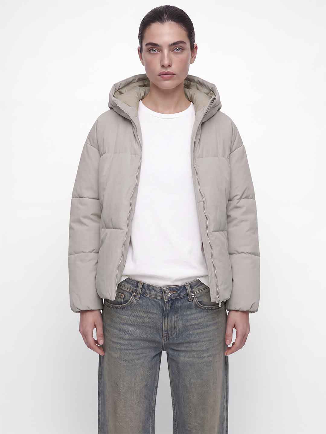JJXX Galaxy piumino panna con cappuccio 12303991 PANNA JJXX 