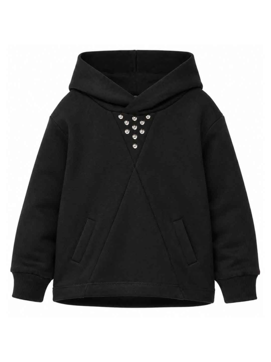 John Richmond felpa kids nero con borchie 2-16 anni 26055 NERO JOHN RICHMOND 