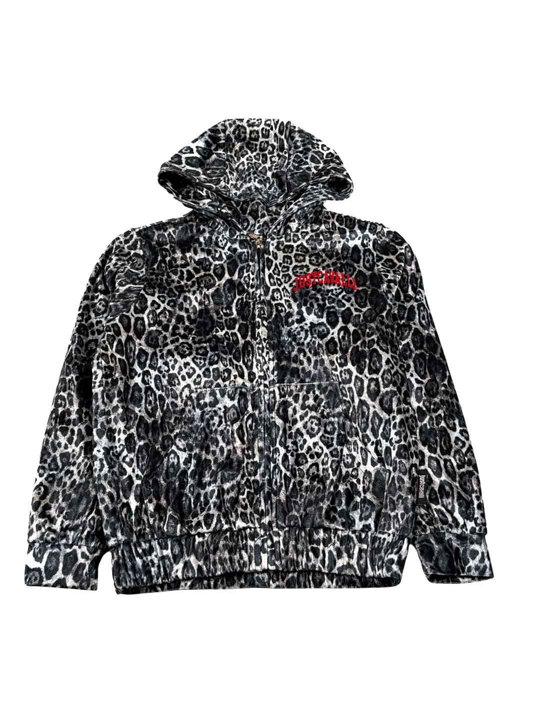 Just Cavalli felpa kids maculato in ciniglia con zip 2-14 anni 26054 MACULATO JUST CAVALLI 