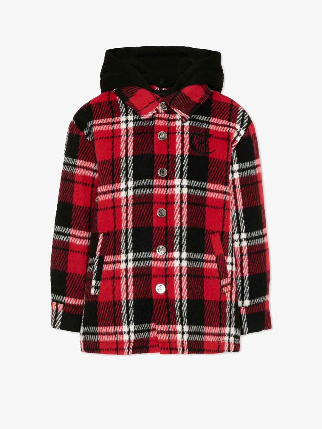 Just Cavalli cappotto kids rosso a quadri 2-14 anni 26061 ROSSO JUST CAVALLI 