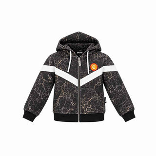 Just Cavalli felpa kids maculata con cappuccio e zip 2-14 anni 26109 MACULATO JUST CAVALLI 