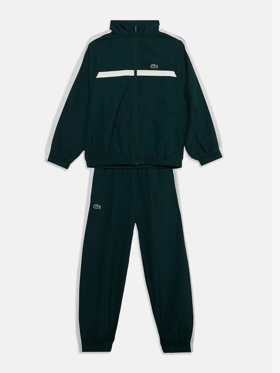 Lacoste coordinato kids verde felpa e pantalone 2-6 anni 847664-YZP VERDE LACOSTE 