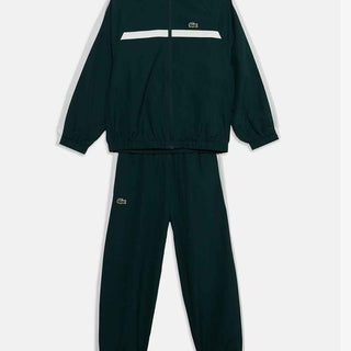 Lacoste coordinato kids verde felpa e pantalone 8-16 anni 947764-YZP VERDE LACOSTE 