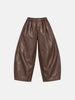 Madelys pantalone marrone in pelle