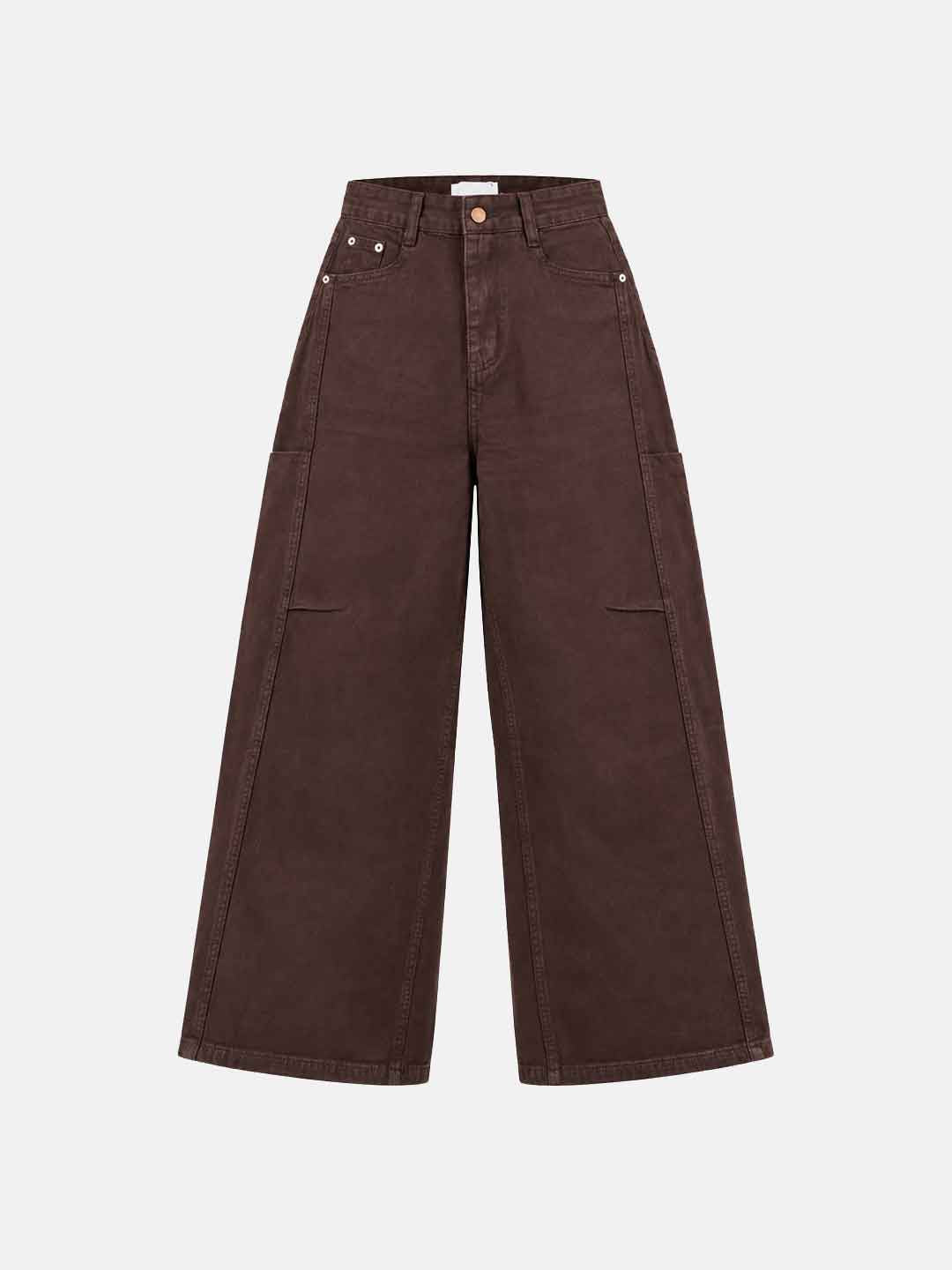 Madelys jeans marrone balloon MA2882 MARRONE MADELYS 