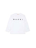 Marni t-shirt bianca con stampa nera