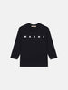 Marni t-shirt nero con stampa bianca
