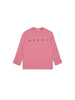 Marni t-shirt rosa con stampa rossa