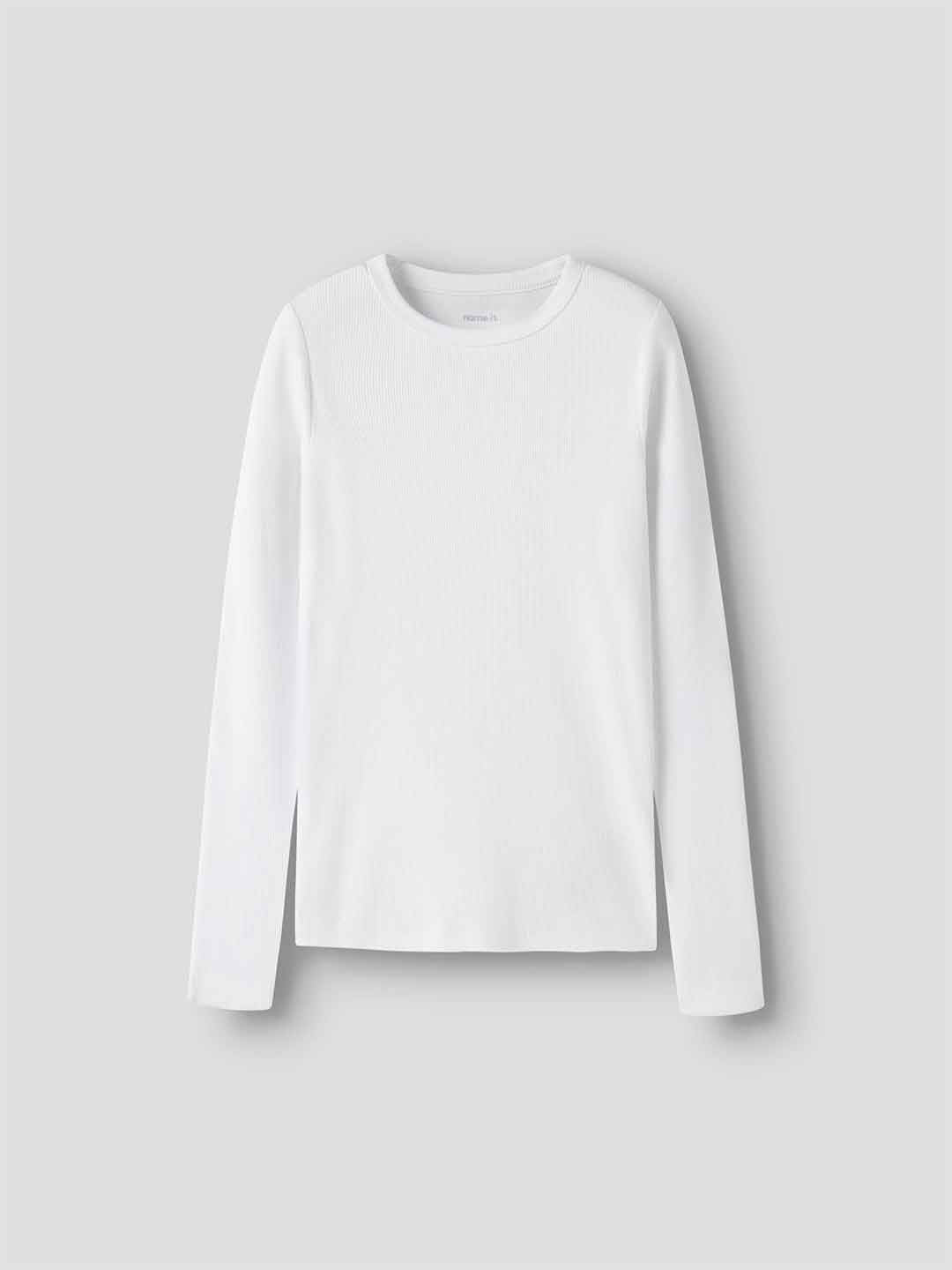 Name It maglia bianco a coste 7-14 anni 13234729 BIANCO NAME IT 